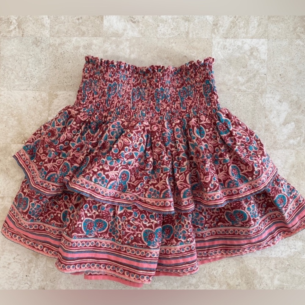 OMIKA Handmade Mango Poppy Smocked Tiered Skirt - NWOT - Medium - Picture 11 of 12